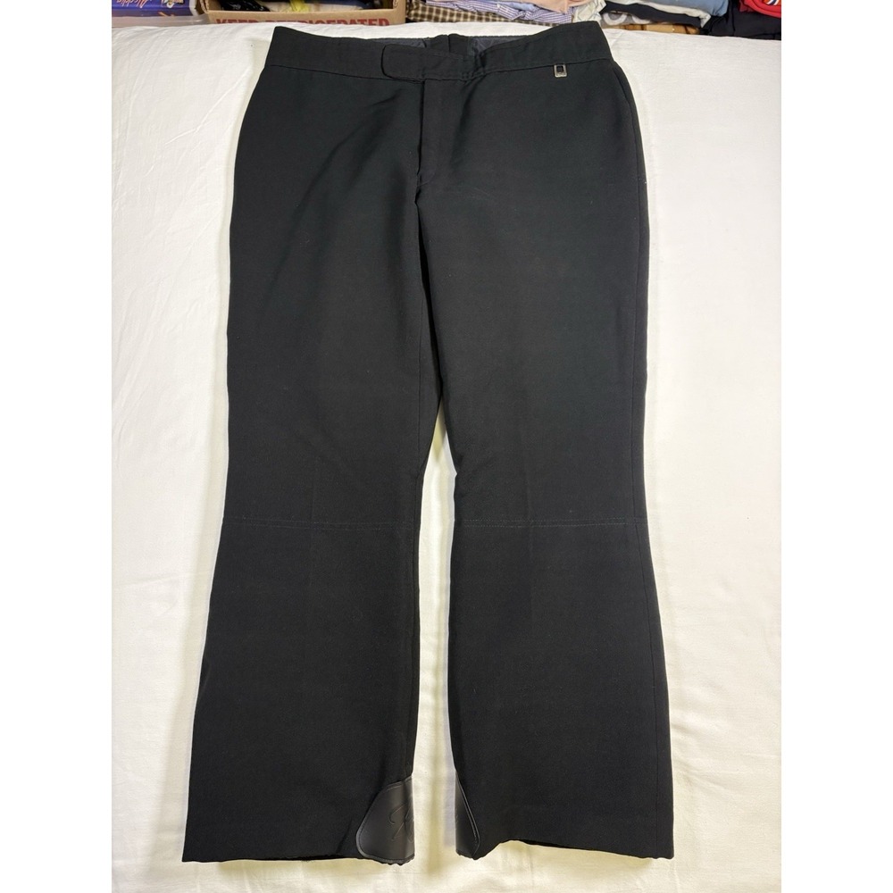 Vintage Roffe Ski Pants Men's 34 x 29 Black Stretch Jet Pants Made in USA Retro